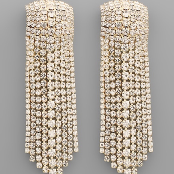 Square Fringe Earrings - Picture 3 of 5